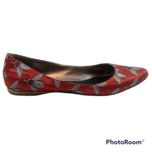 NINE WEST - Red Bee "Speakup" Point Toe Ballet Flat - 10M